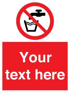 Custom prohibition not drinking water